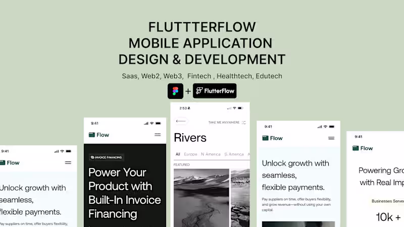 Cover image for Flutterflow Mobile Application Development 
