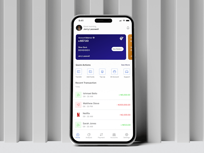 Cover image for TotalTrak - Finance Mobile App Design