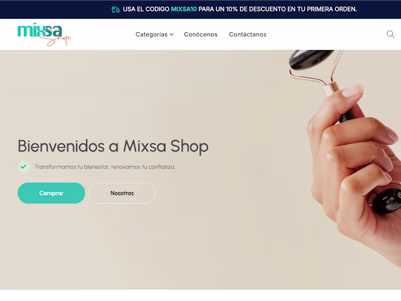 Cover image for Built a fully custom Shopify theme for Mixsa Shop, focused o...