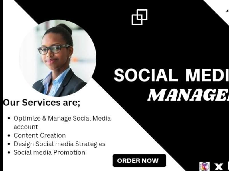 Cover image for Transform your online presence! Expert social media management 