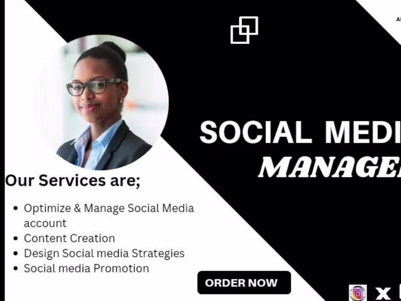 Cover image for Transform your online presence! Expert social media management 