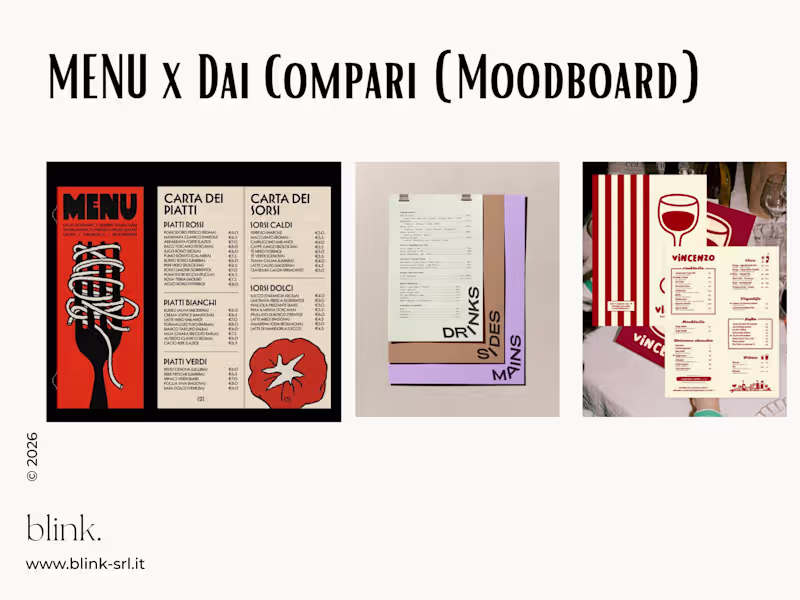 Cover image for GRAPHIC DESIGN | New Menu x Dai Compari