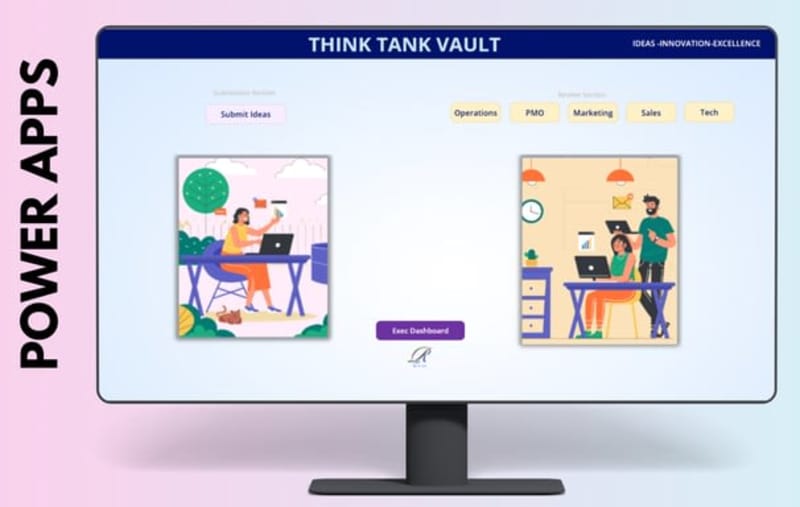 Cover image for Microsoft Power Apps : Project THINK TANK VAULT 