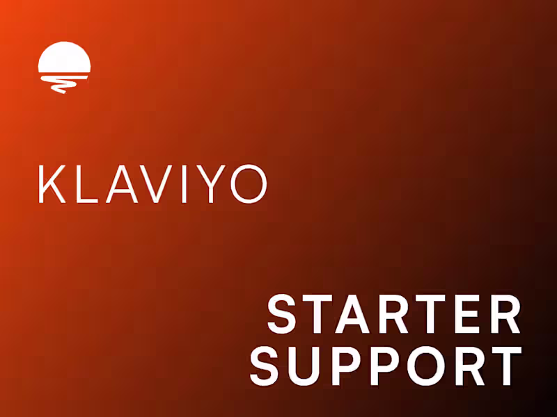 Cover image for Klaviyo - Starter Support