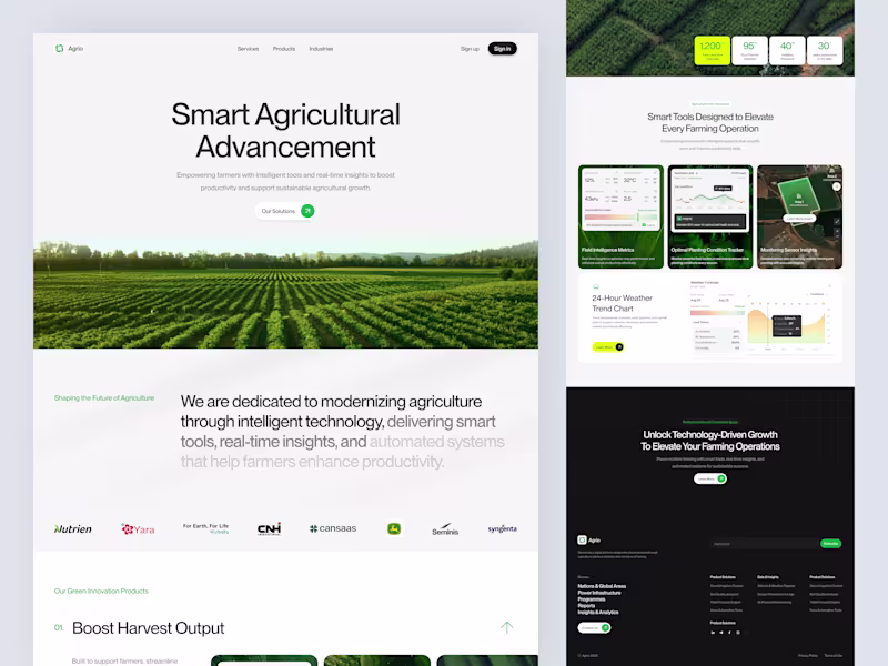 Cover image for Argo - Agriculture Landing Page
