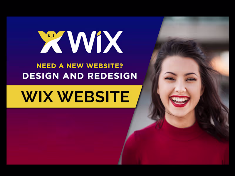 Cover image for I will do wix website design or wix redesign