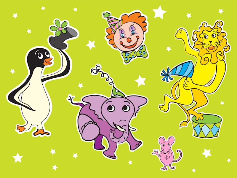 Cover image for Illustrations for games, stickers, and puzzles