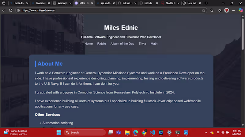 Cover image for Personal Site