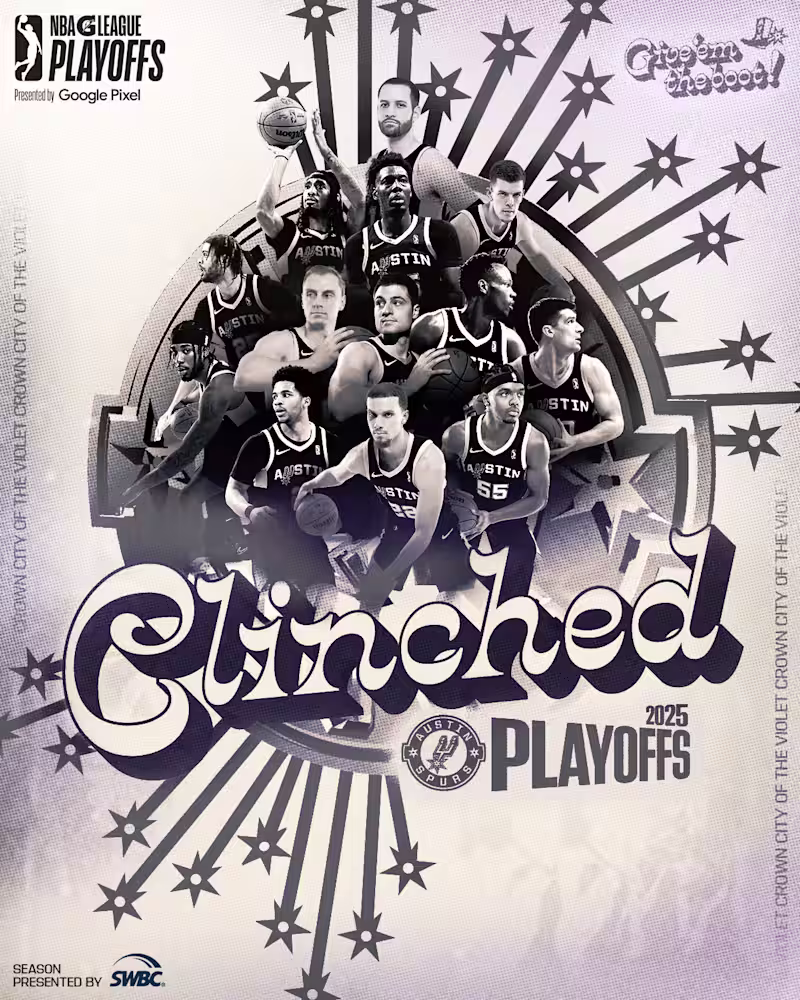 Cover image for first contra post had to be from the Austin Spurs 2025 Playo...