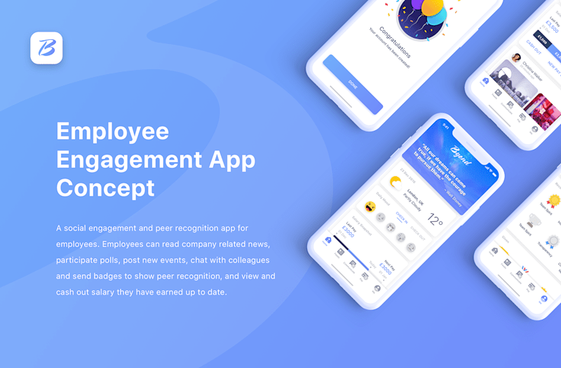 Cover image for Employee Engagement App Concept :: Behance