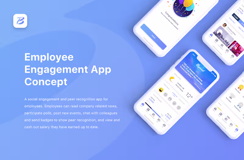 Cover image for Employee Engagement App Concept :: Behance