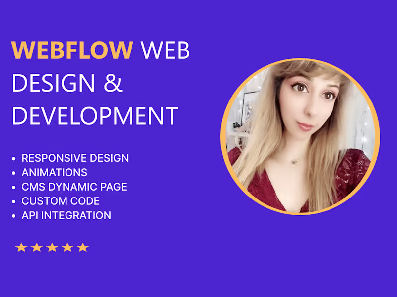 Cover image for Expert Webflow Development and Web Design