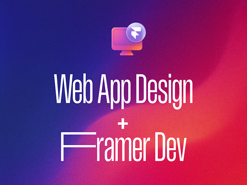 Cover image for Web Design + Framer Development