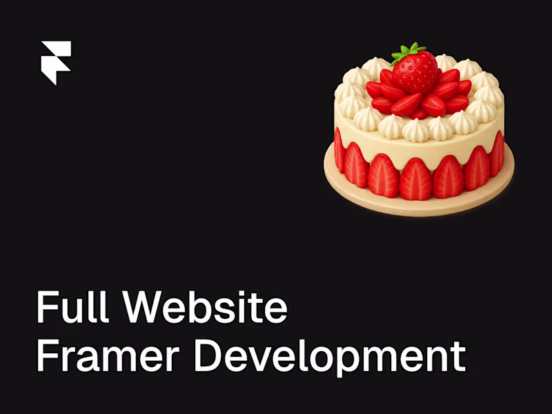 Cover image for Framer Full Website Development