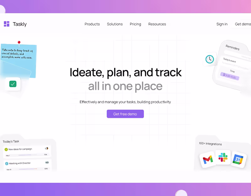 Cover image for Taskly, The Task Management System