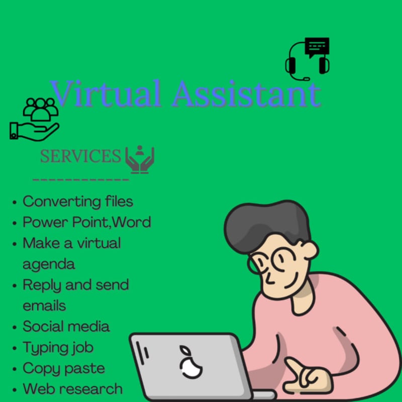 Cover image for I will be your virtual assistant