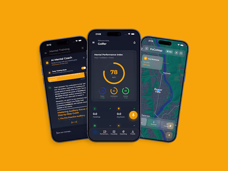 Cover image for FoCoCo: New AI Golf Mental Coach Platform