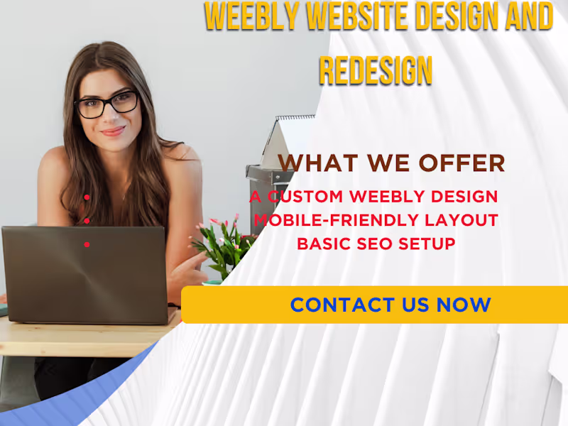 Cover image for I will create a responsive and SEO-optimized Weebly website