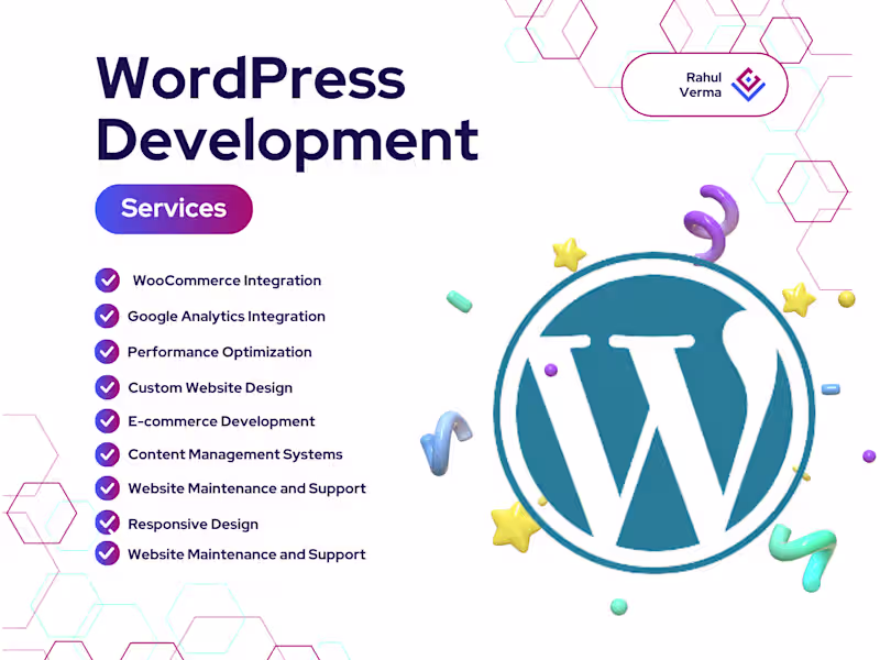 Cover image for Professional WordPress Website Development & E-commerce Services