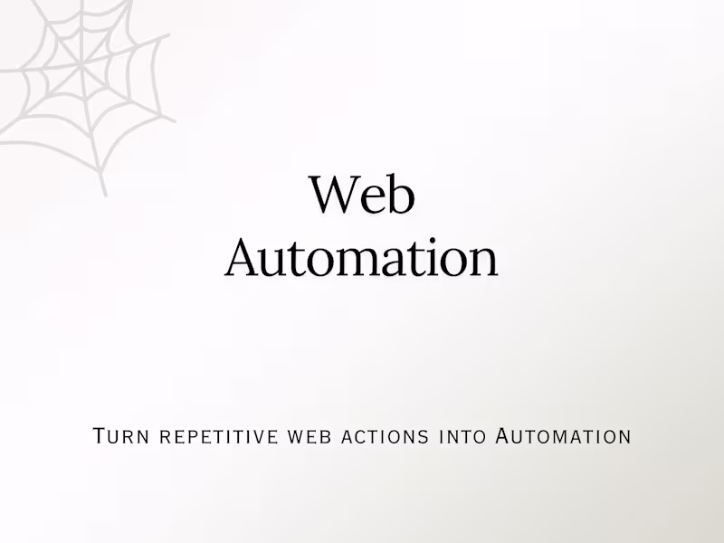Cover image for Web Automation - That Saves You Time, Cost & Manual Effort