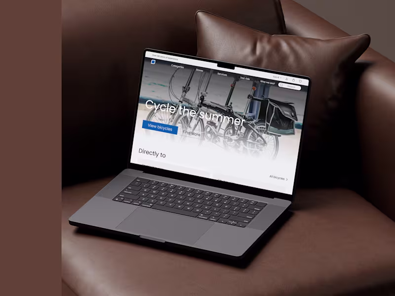 Cover image for Responsive bicycle E-Commerce