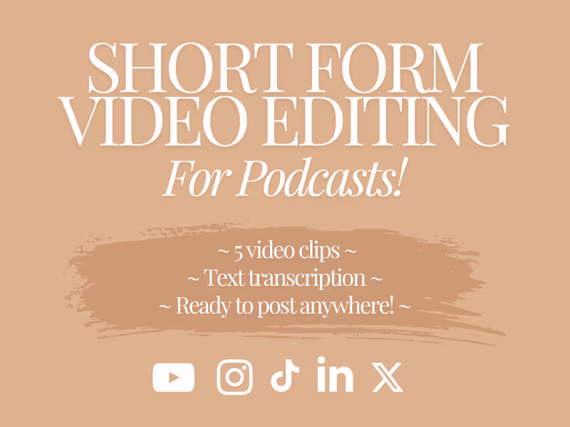 Cover image for Repurposing Podcasts into Short Form Content