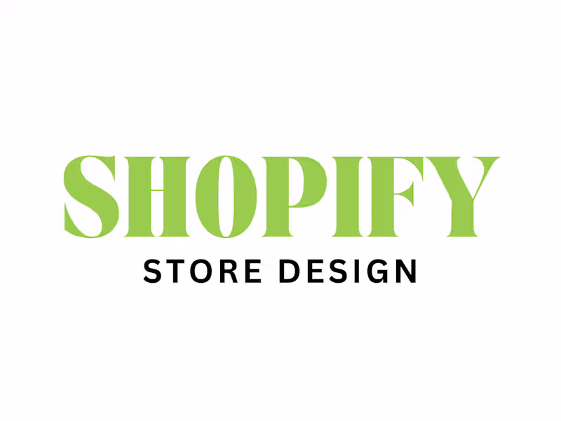 Cover image for Build shopify store or dropshipping ecommerce store shopify site