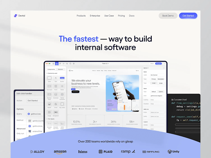 Cover image for Devtol - Website Builder ⏐ Landing Page
