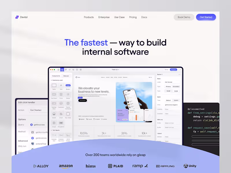 Cover image for Devtol - Website Builder ⏐ Landing Page