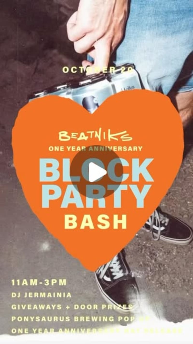Cover image for Beatniks One-Year Anniversary Celebration