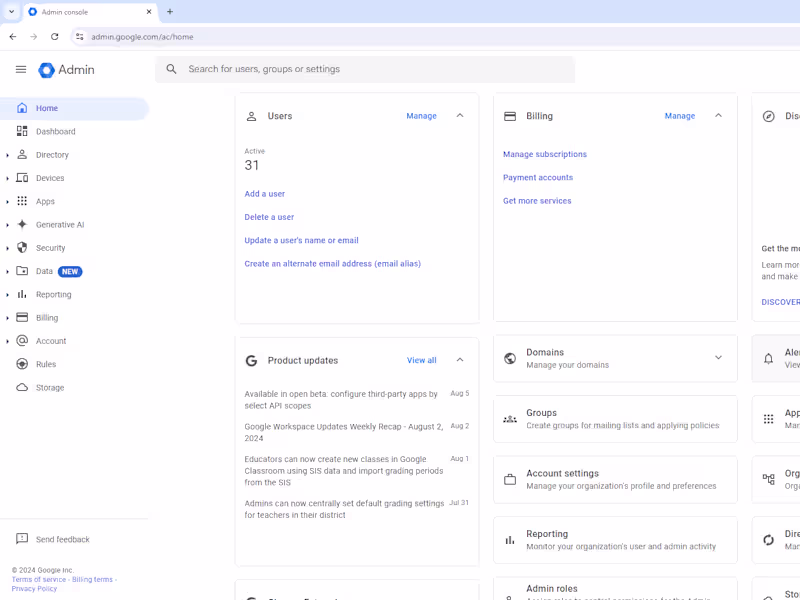 Cover image for Customized Google Workspace Setup for Business