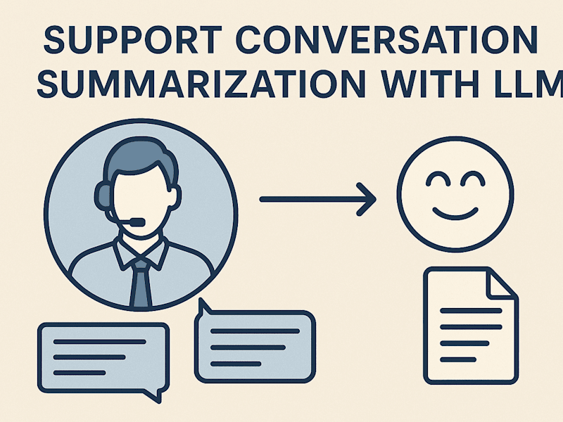 Cover image for Conversational Support Summarization with Large Language Models