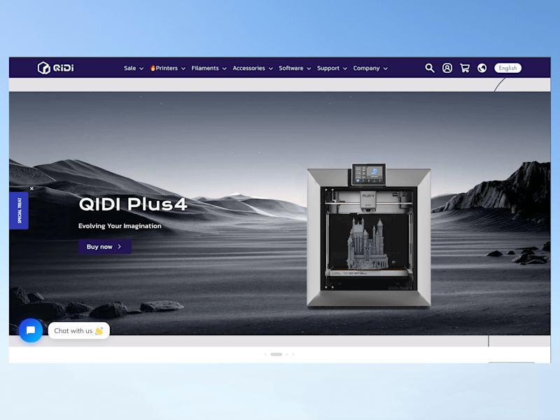 Cover image for Shopify Custom Theme Development for QIDI 3D Printer