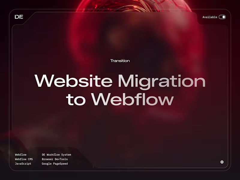 Cover image for Website Migration to Webflow