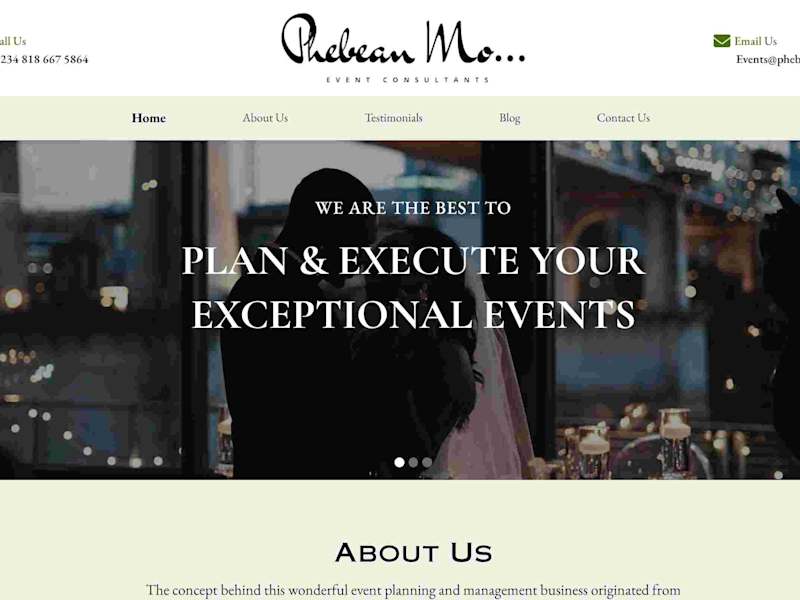 Cover image for Phebean Mo Event Consultants