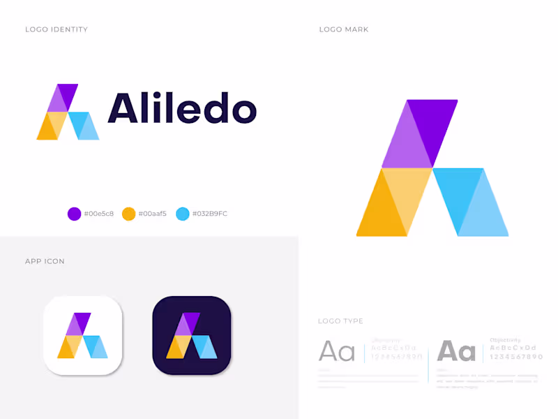 Cover image for A letter logo design 