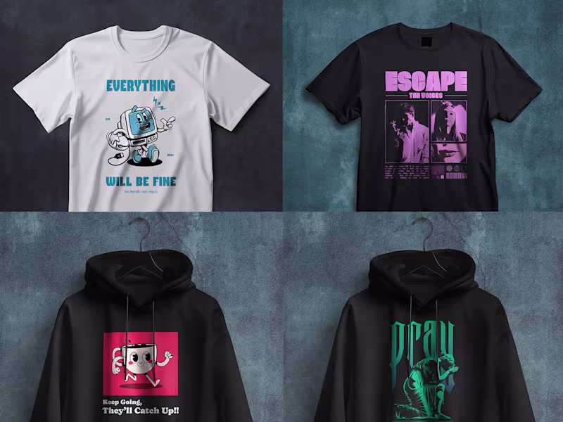 Cover image for Merch Design | Retro Illustration