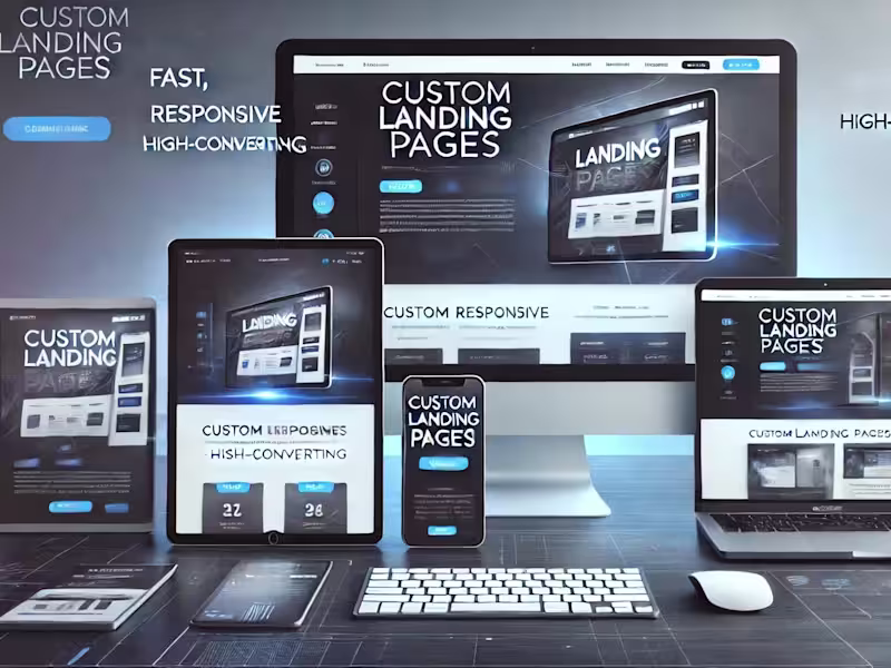 Cover image for "Custom Landing Page Design | Fast & Responsive"