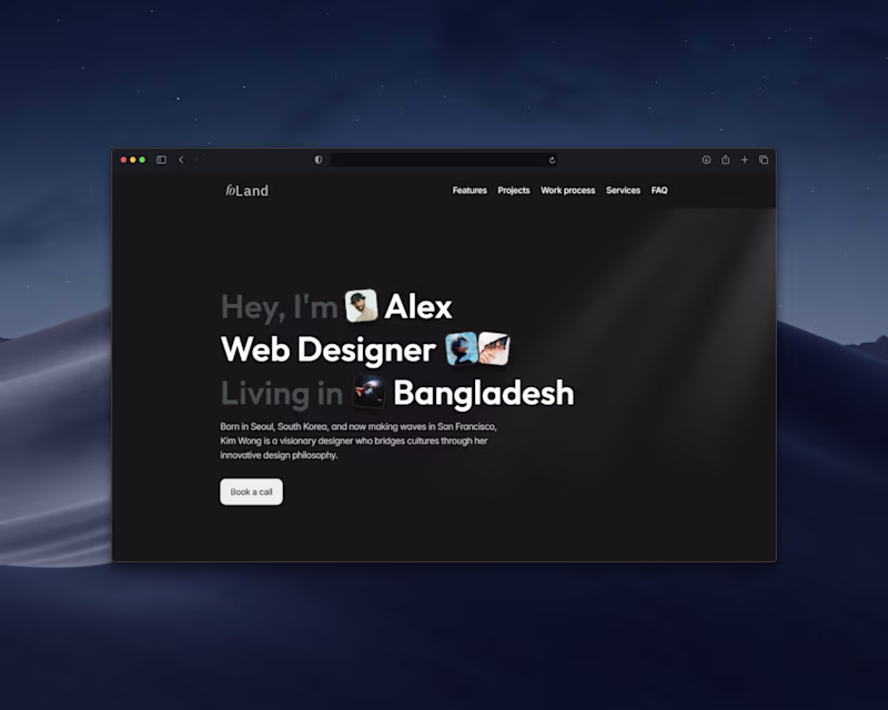 Cover image for foLand - Portfolio Landing page