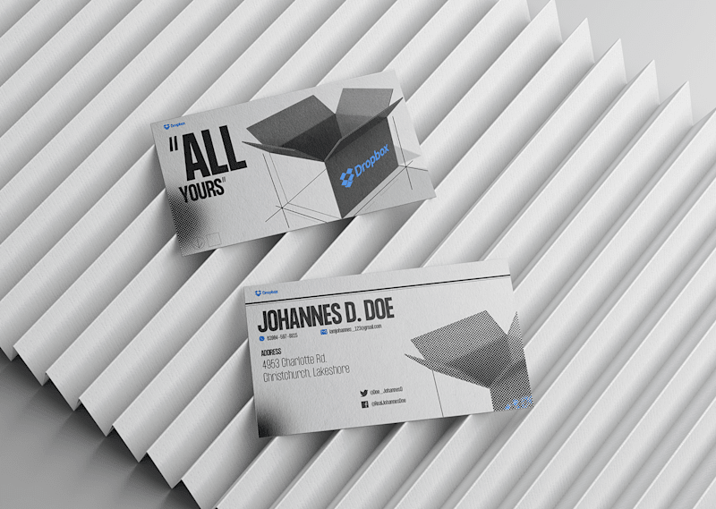 Cover image for Dropbox Business card :: Behance