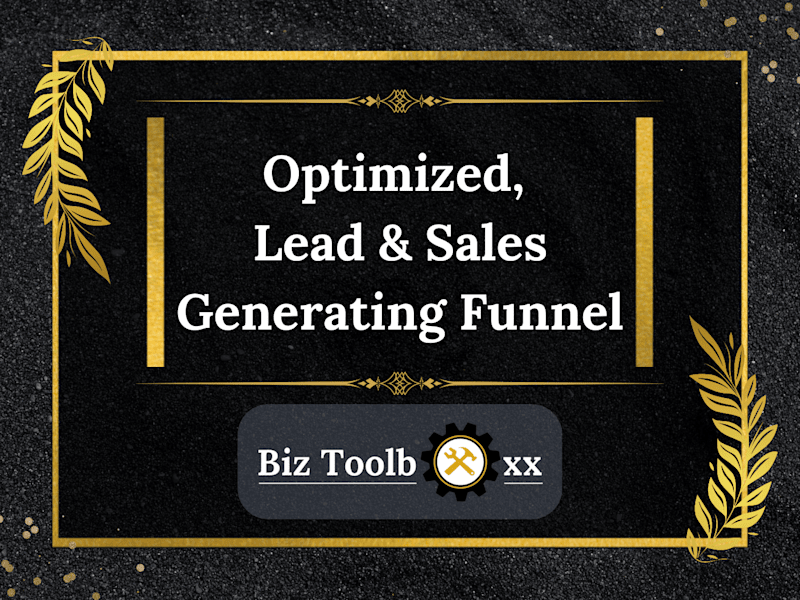 Cover image for Get An Optimized Funnel That Generates Leads & Sales!