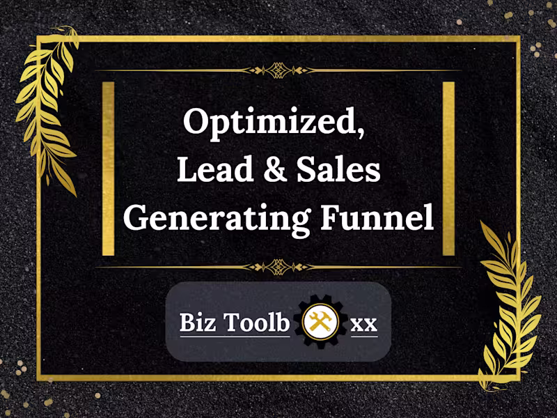 Cover image for Get An Optimized Funnel That Generates Leads & Sales!