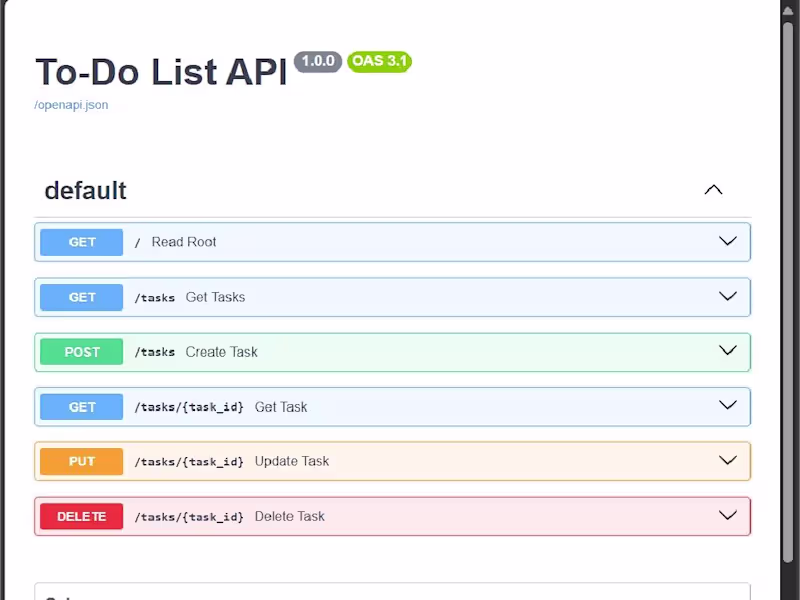 Cover image for Modern To-Do List API with