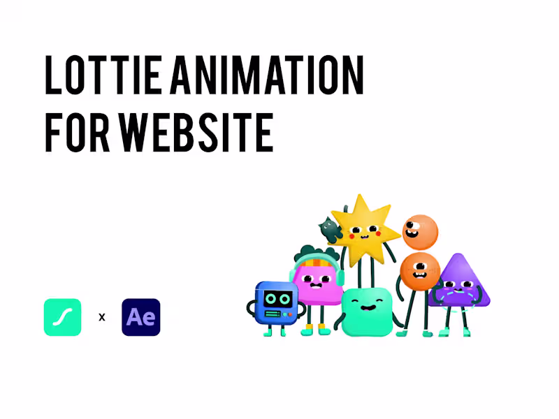 Cover image for Lottie Animation for website