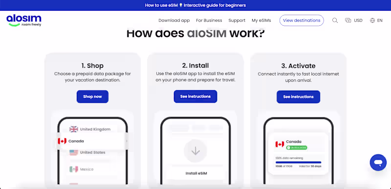 Cover image for eSIM Platform Development for Alosim