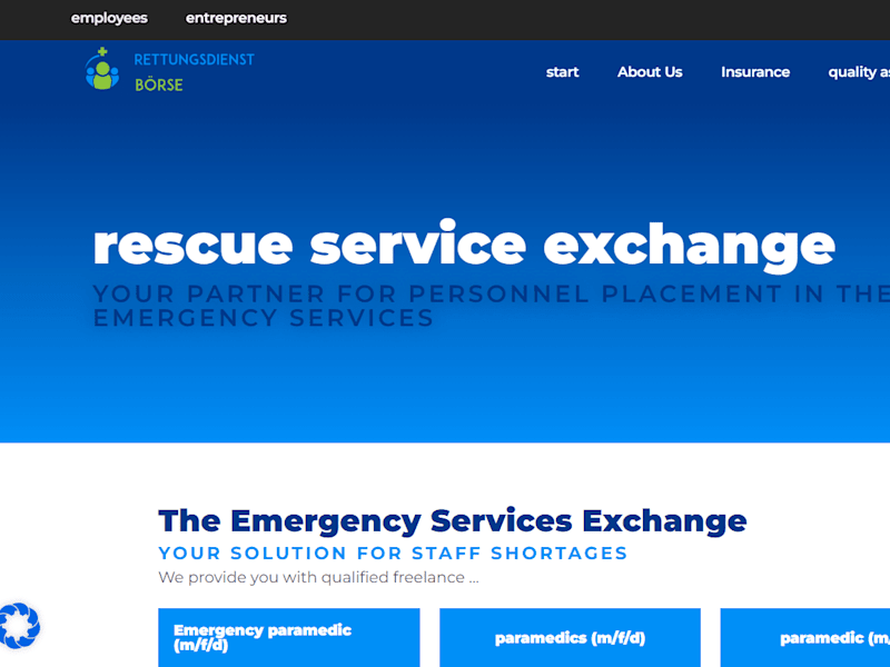 Cover image for Rescue Service Exchange Website