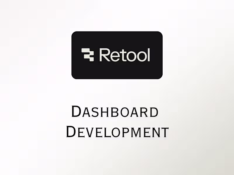Cover image for Retool internal Dashboard development
