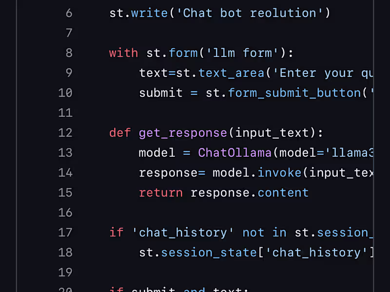 Cover image for Chatbot Development with LLM and Ollama