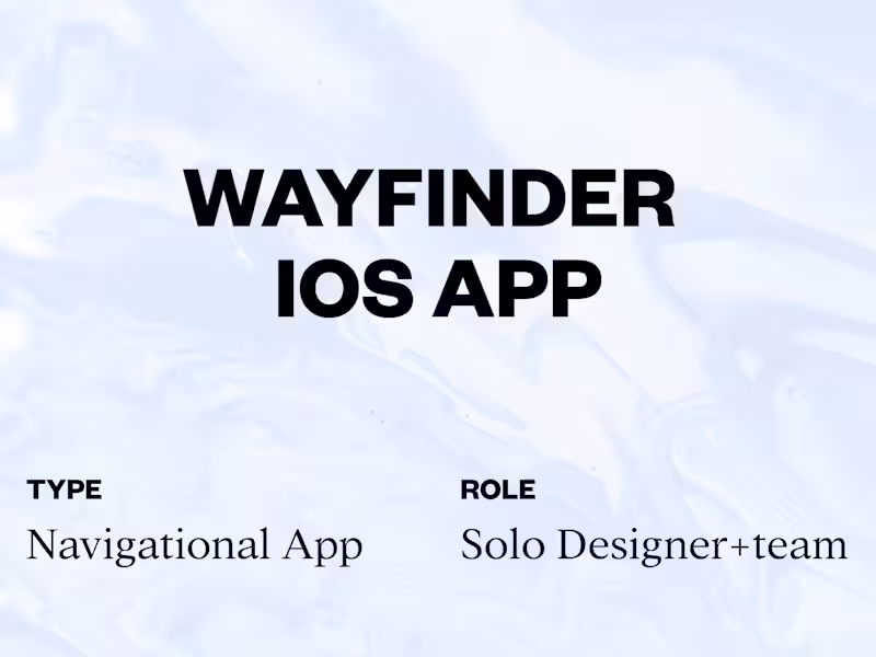 Cover image for Wayfinder iOS App