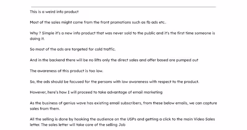 Cover image for Email and Ad Campaign for New Info Product Launch